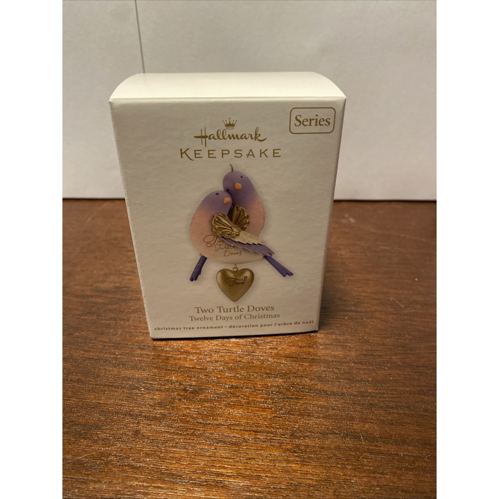 2012 Hallmark Keepsake‎ Ornament Two Turtle Doves 2nd in Series W Box